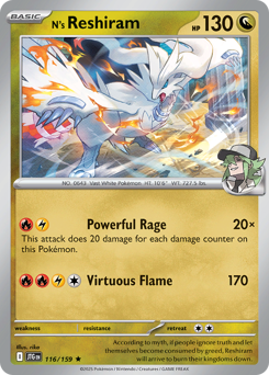 N's Reshiram Journey Together 116/159