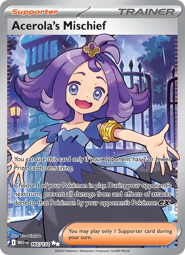 Acerola's Mischief 165/132 – Mega Evolution Pokémon TCG