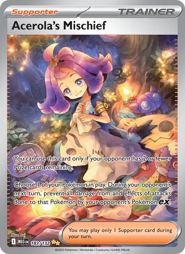 Acerola's Mischief 183/132 – Mega Evolution Pokémon TCG