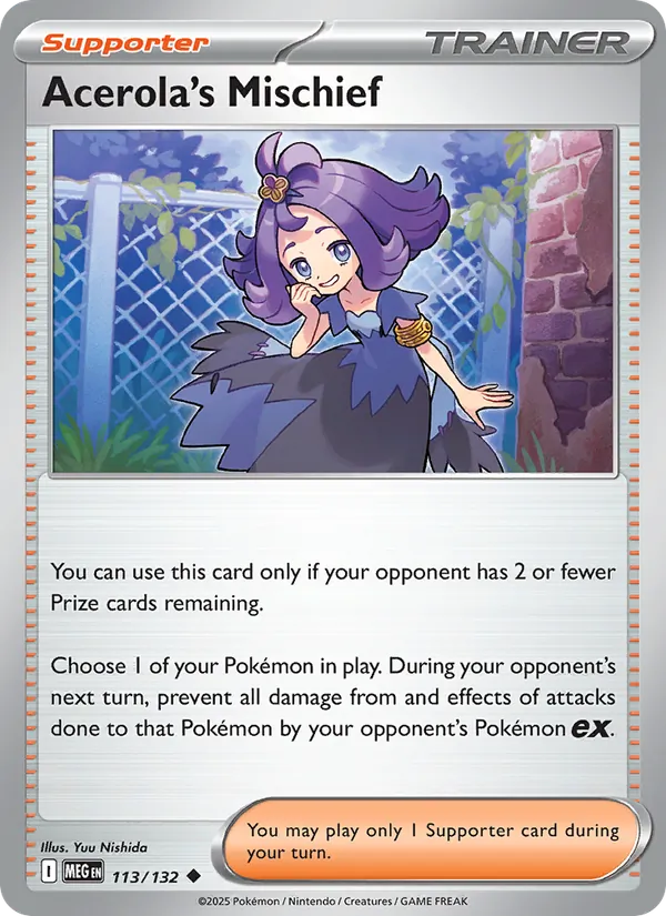 Acerola's Mischief 113/132 – Mega Evolution Pokémon TCG