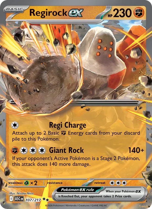 Regirock ex 107/217