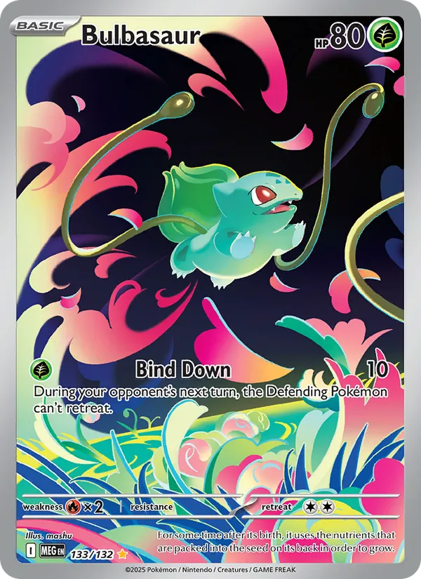 Bulbasaur 133/132 – Mega Evolution Pokémon TCG