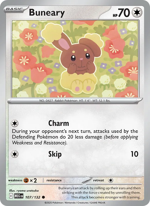 Buneary 107/132 – Mega Evolution Pokémon TCG