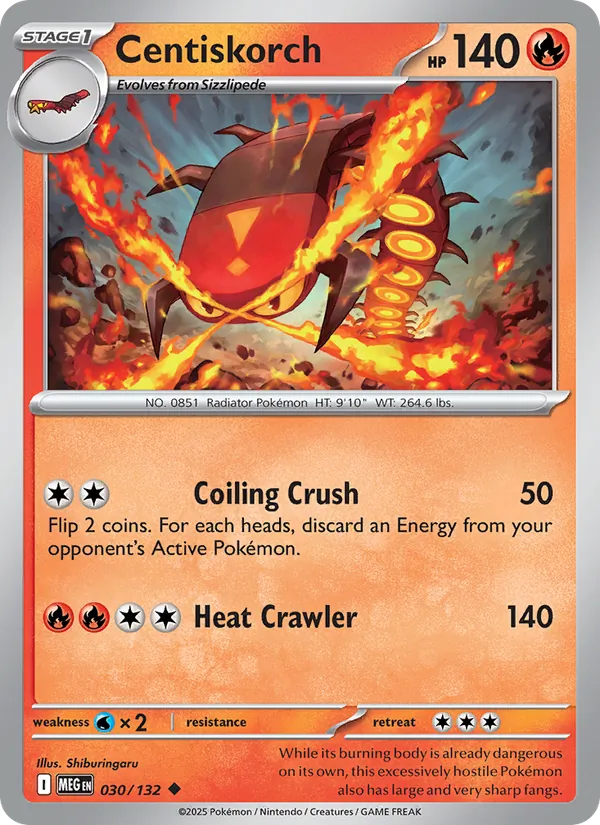 Centiskorch 030/132 – Mega Evolution Pokémon TCG