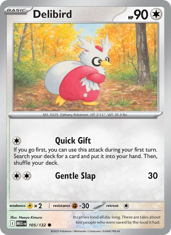 Delibird 105/132 – Mega Evolution Pokémon TCG