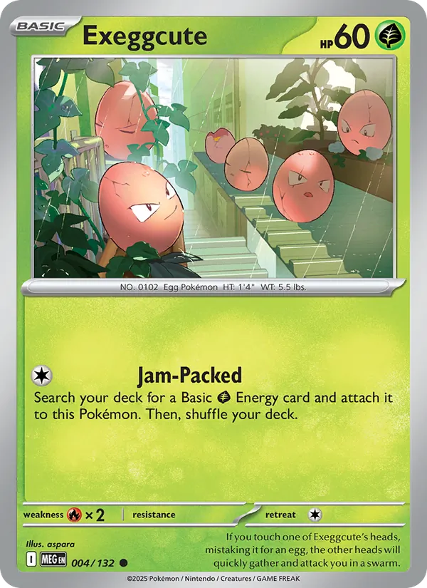 Exeggcute 004/132 – Mega Evolution Pokémon TCG