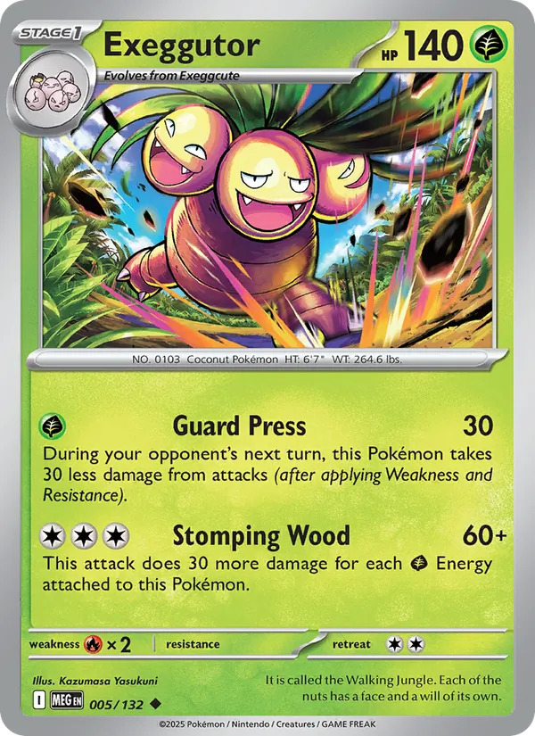 Exeggutor 005/132 – Mega Evolution Pokémon TCG