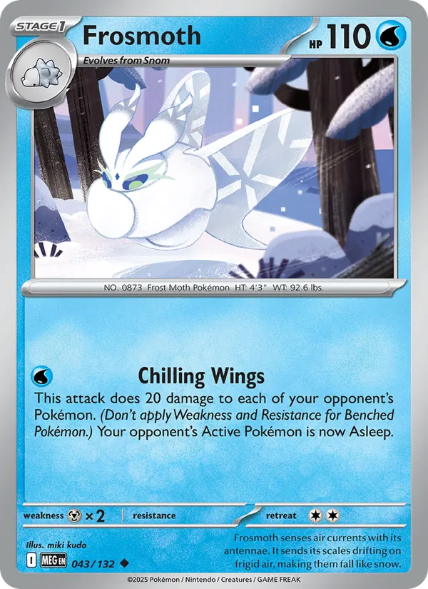 Frosmoth 043/132 – Mega Evolution Pokémon TCG