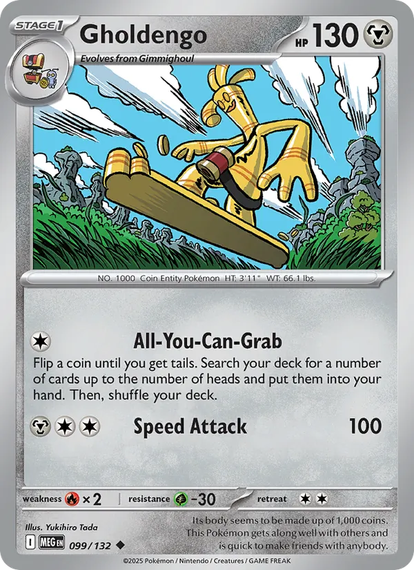 Gholdengo 099/132 – Mega Evolution Pokémon TCG