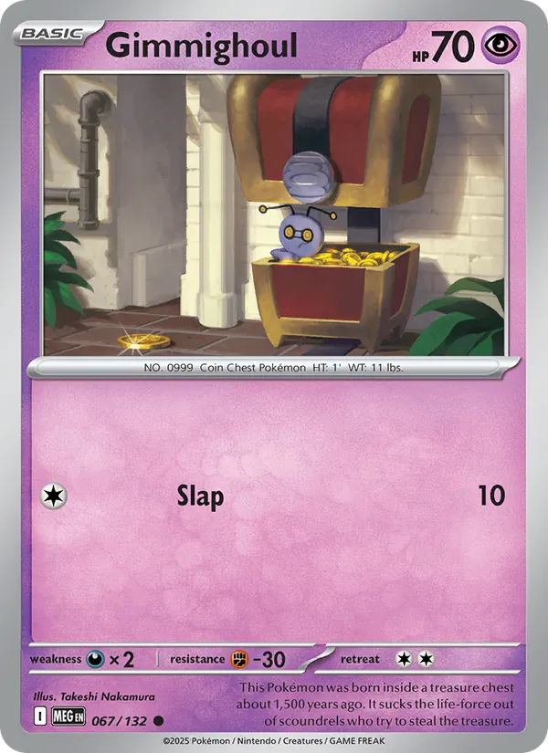 Gimmighoul 067/132 – Mega Evolution Pokémon TCG