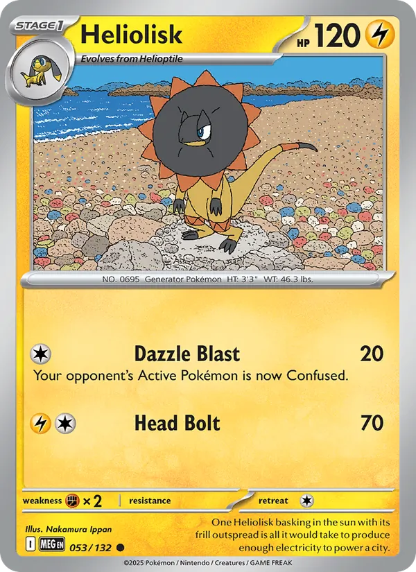 Heliolisk 053/132 – Mega Evolution Pokémon TCG