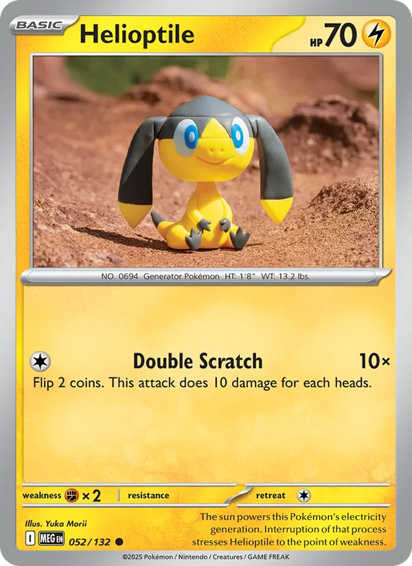 Helioptile 052/132 – Mega Evolution Pokémon TCG