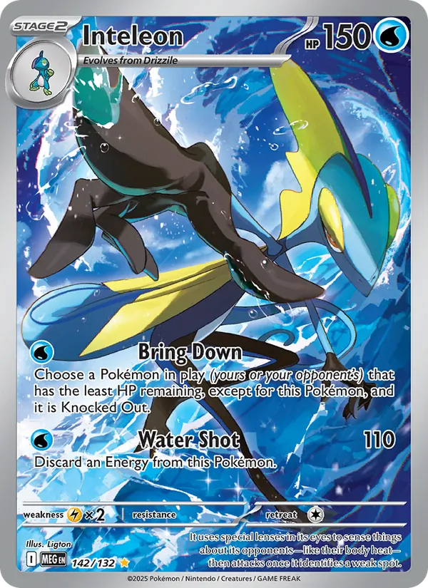 Inteleon 142/132 – Mega Evolution Pokémon TCG