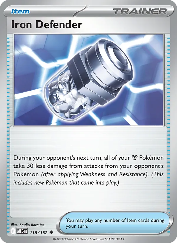 Iron Defender 118/132 – Mega Evolution Pokémon TCG