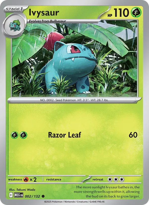 Ivysaur 002/132 – Mega Evolution Pokémon TCG