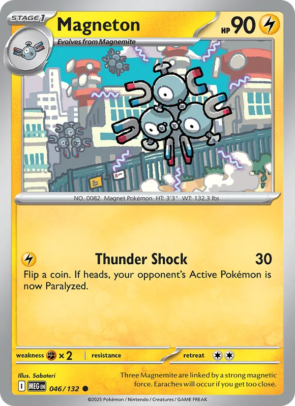 Magneton 046/132 – Mega Evolution Pokémon TCG