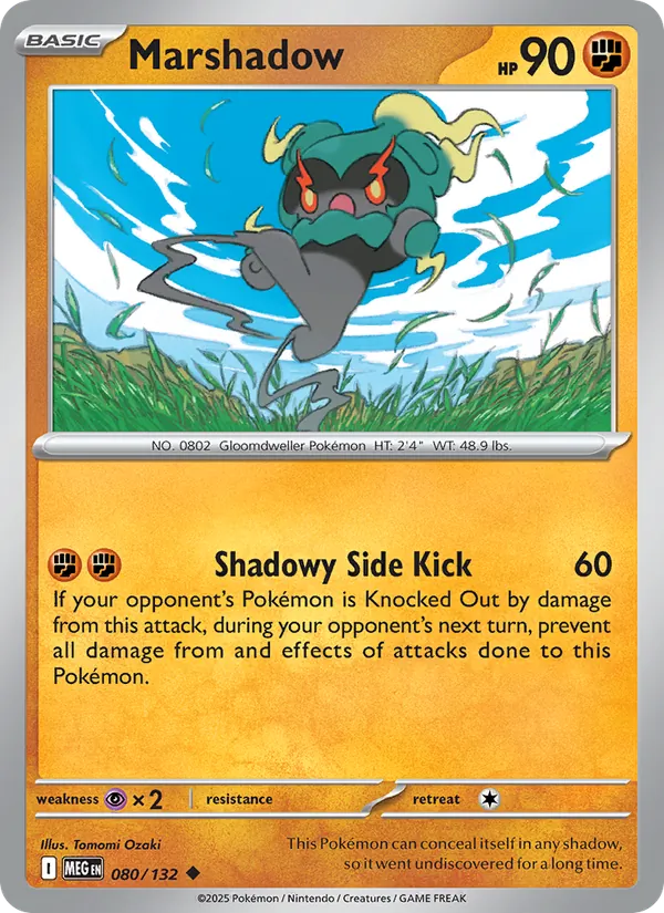 Marshadow 080/132 – Mega Evolution Pokémon TCG