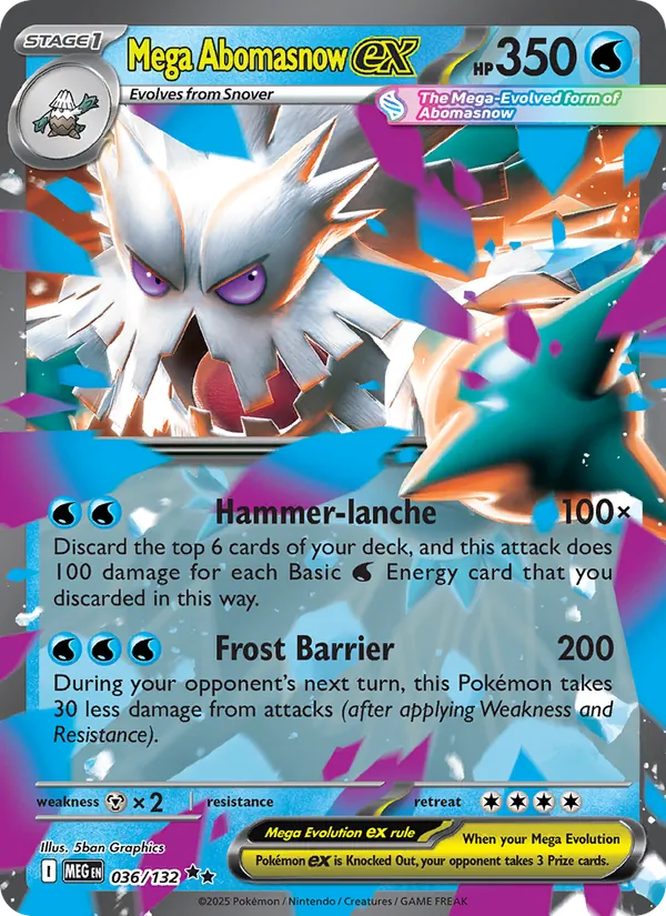 Mega Abomasnow ex 036/132 – Mega Evolution Pokémon TCG