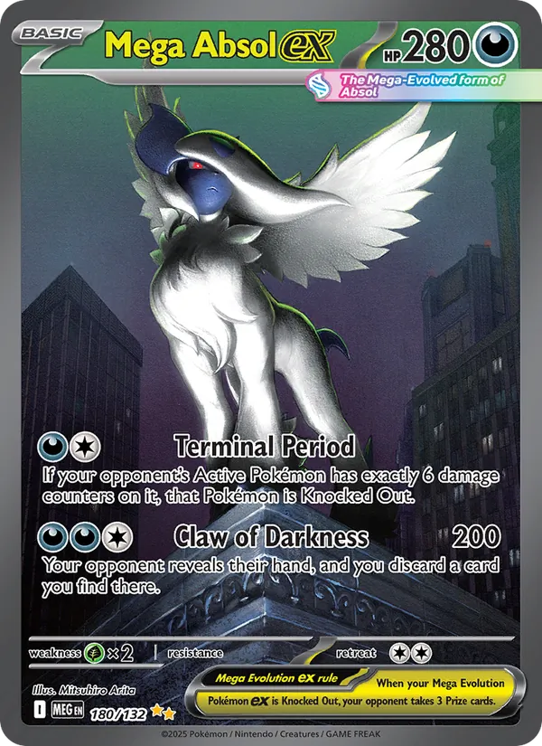 Mega Absol ex 180/132 – Mega Evolution Pokémon TCG