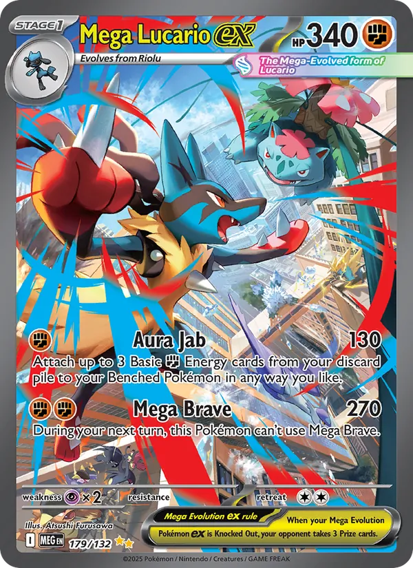 Mega Lucario ex 179/132 – Mega Evolution Pokémon TCG