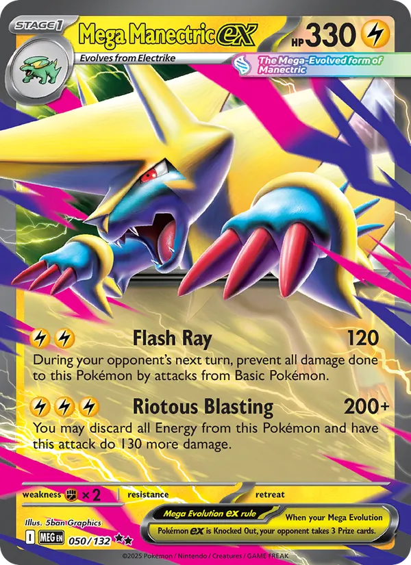 Mega Manectric ex 050/132 – Mega Evolution Pokémon TCG