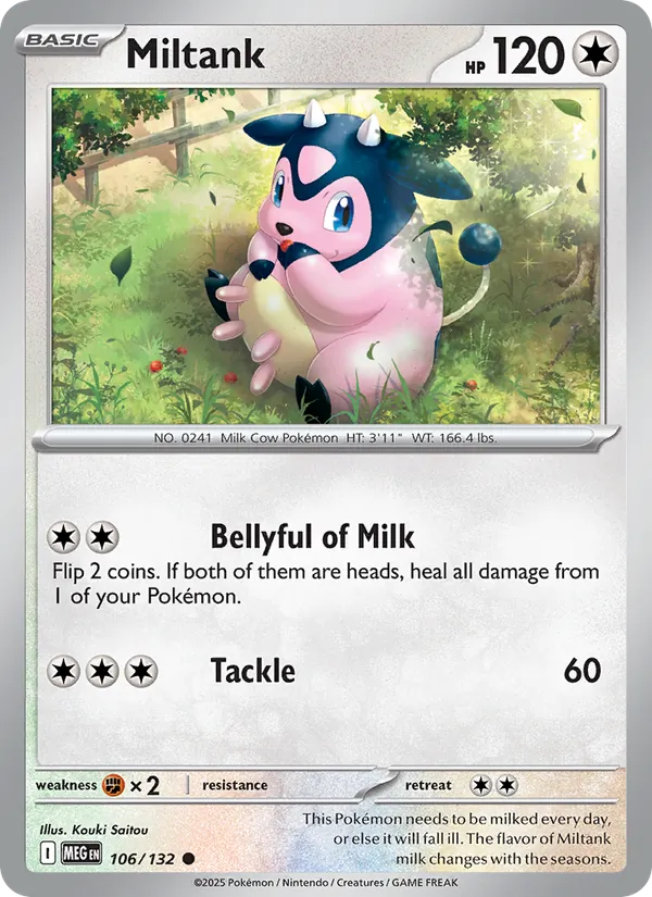 Miltank 106/132 – Mega Evolution Pokémon TCG