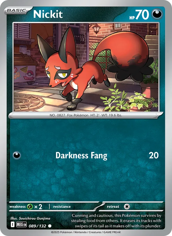 Nickit 089/132 – Mega Evolution Pokémon TCG