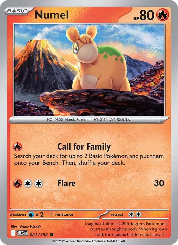 Numel 021/132 – Mega Evolution Pokémon TCG