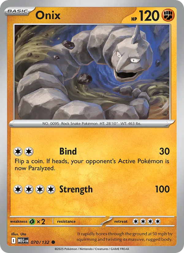 Onix 070/132 – Mega Evolution Pokémon TCG