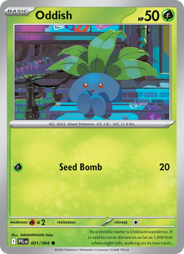 Oddish Phantasmal Flames 001/094