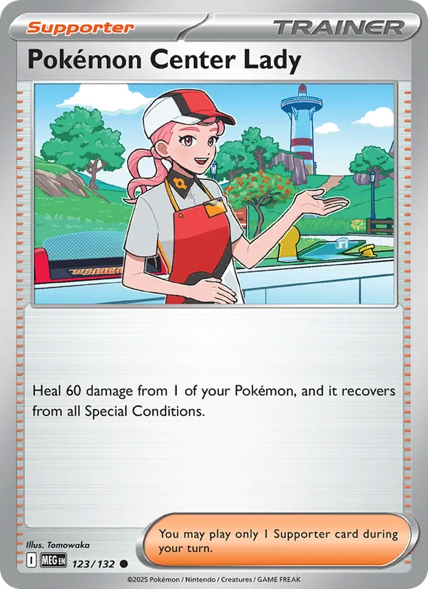 Pokémon Center Lady 123/132 – Mega Evolution Pokémon TCG