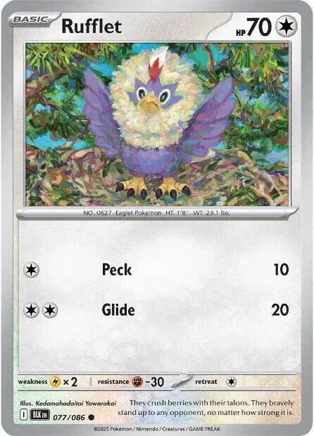 Rufflet Black Bolt Common • 077/086