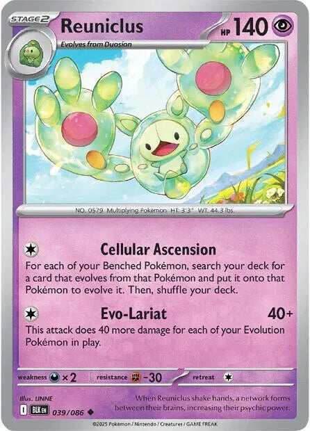 Reuniclus Black Bolt Uncommon • 039/086