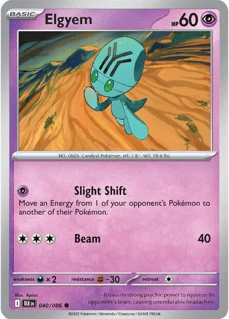 Elgyem Black Bolt Common • 040/086