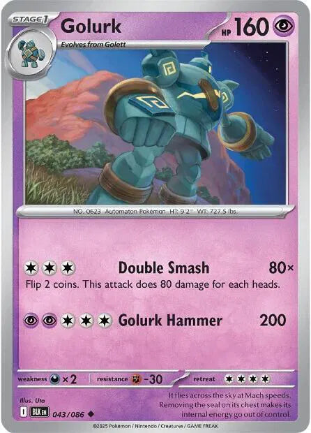 Golurk Black Bolt Uncommon • 043/086