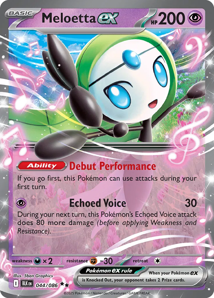 Meloetta ex Black Bolt Double Rare • 044/086