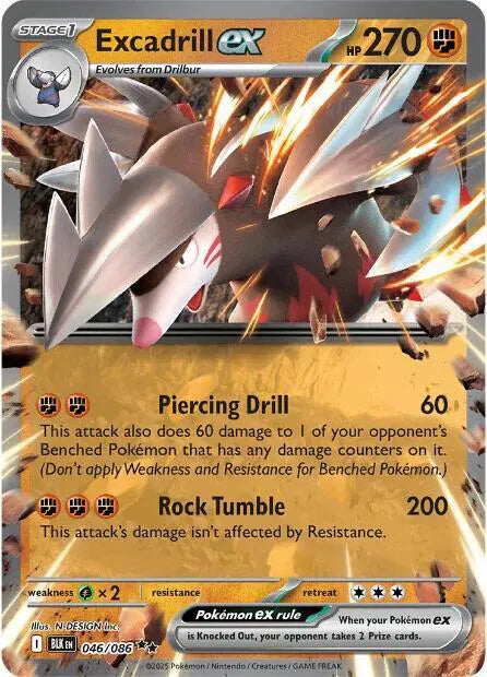 Excadrill ex Black Bolt Double Rare • 046/086