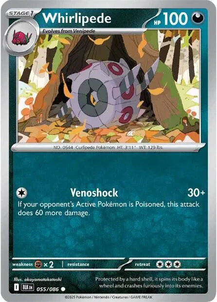 Whirlipede Black Bolt Common • 055/086