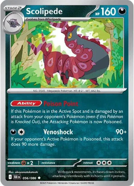 Scolipede Black Bolt Uncommon • 056/086