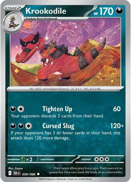 Krookodile Black Bolt Uncommon • 059/086