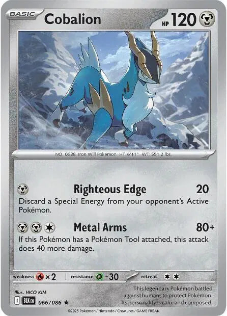 Cobalion Black Bolt Rare • 066/086