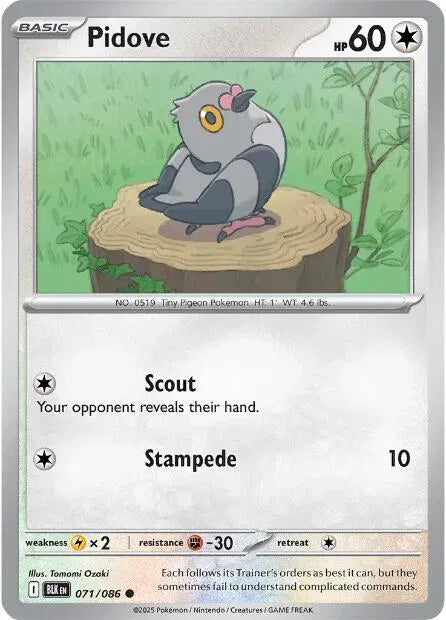 Pidove Black Bolt Common • 071/086