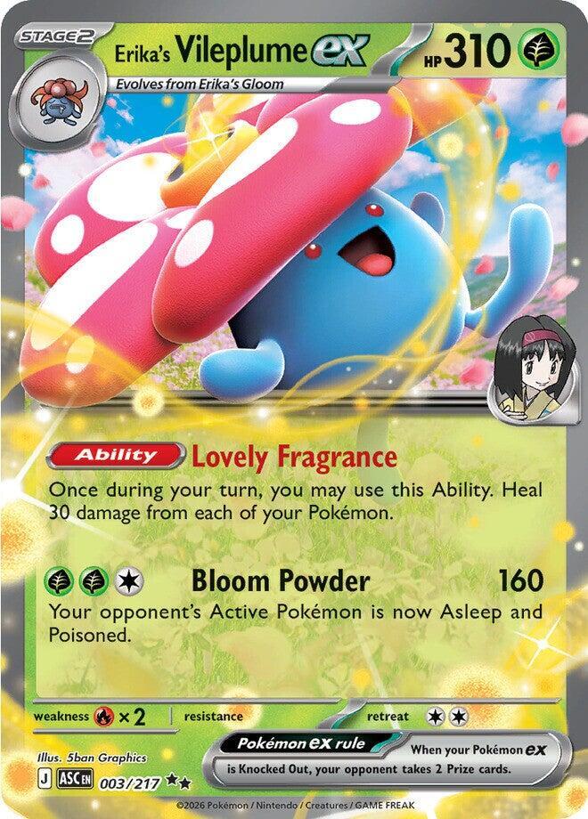 Erika's Vileplume ex Ascended Heroes Double Rare • 003/217