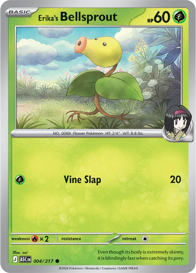 Erika's Bellsprout Ascended Heroes Common • 004/217