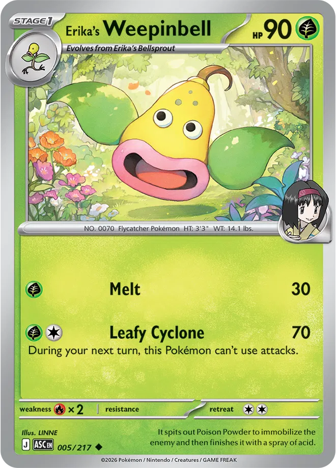 Erika's Weepinbell Ascended Heroes Uncommon • 005/217