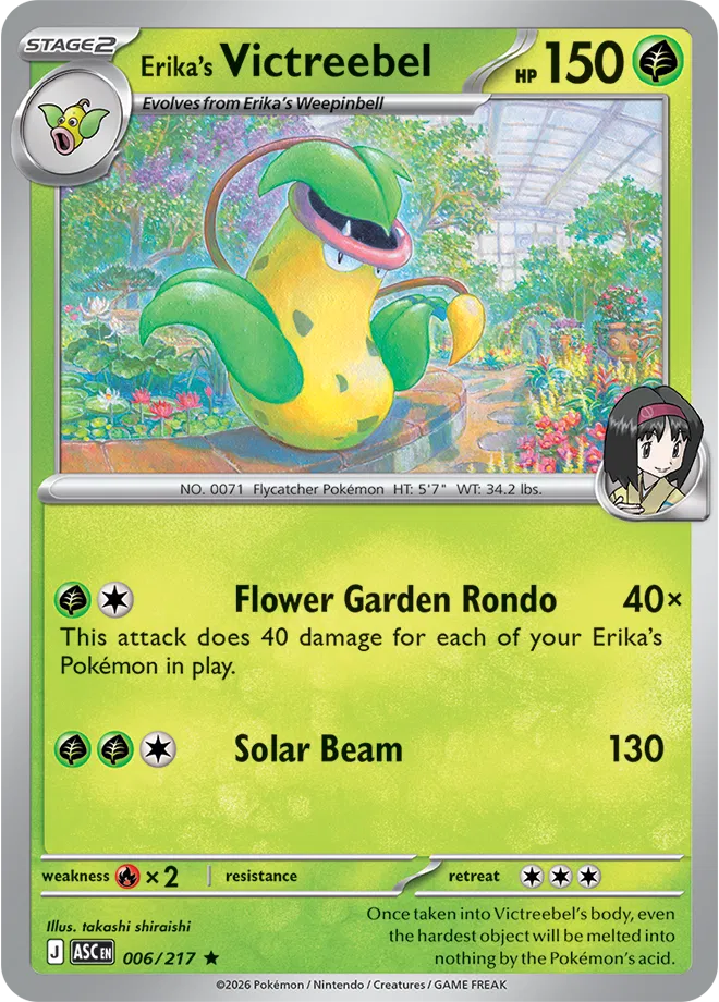 Erika's Victreebel Ascended Heroes Rare • 006/217