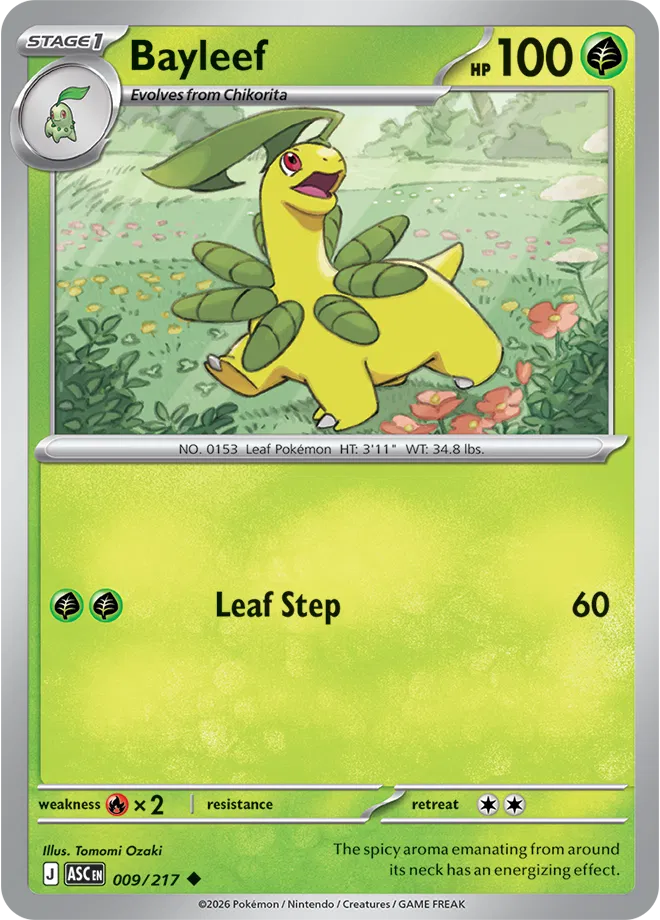 Bayleef Ascended Heroes Uncommon • 009/217