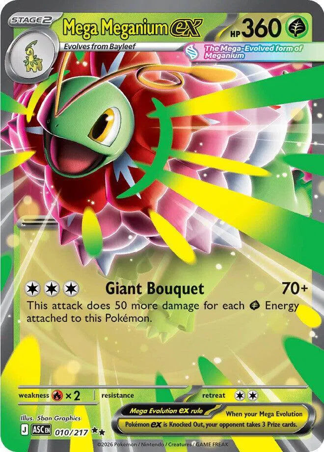 Mega Meganium ex Ascended Heroes Double Rare • 010/217