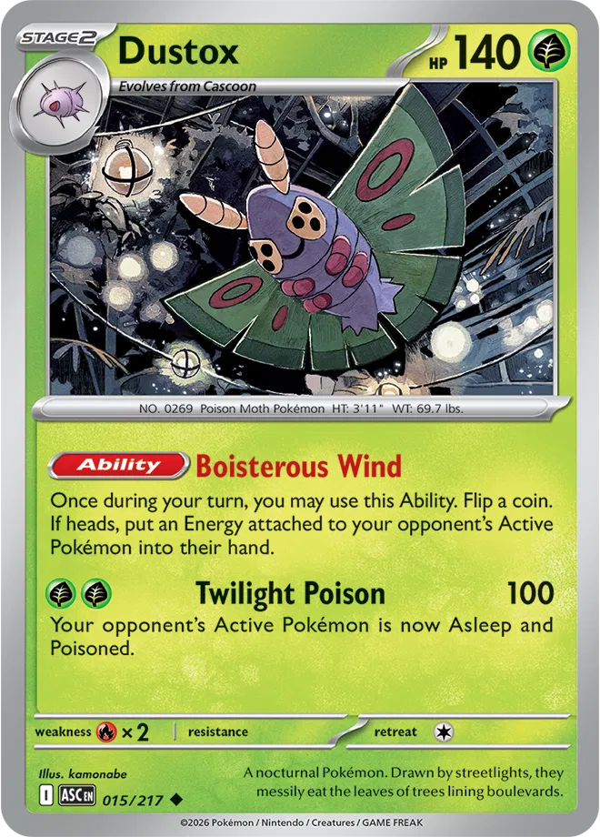 Dustox Ascended Heroes Uncommon • 015/217