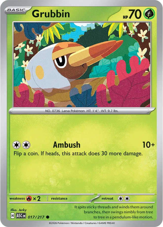 Grubbin Ascended Heroes Common • 017/217